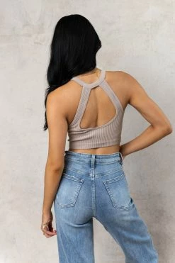 DYNAMIC FASHION Lynn Tank Top In Tan - FINAL SALE