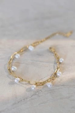 J&D JEWELRY Sakura Layered Bracelet In Gold