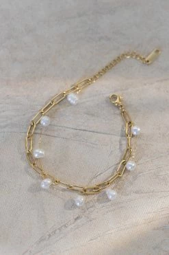 J&D JEWELRY Sakura Layered Bracelet In Gold