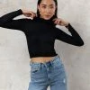 DYNAMIC FASHION Mei Cropped Top In Black - FINAL SALE
