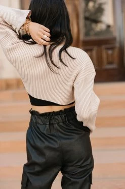 LE LIS Kaiya Ultra-Cropped Top Tops