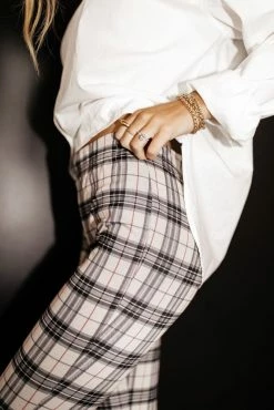 LISTICLE Mikel Plaid Pants - FINAL SALE