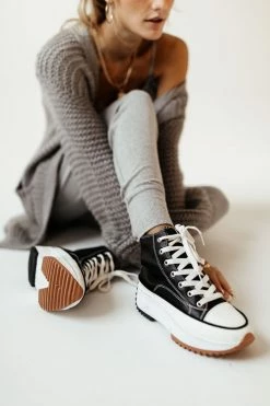 FREE SOUL/MIRACLE MILE Kiera Platform Sneakers In Black - FINAL SALE Shoes