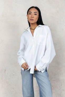 FUN 2 FUN Edward Button Down In White