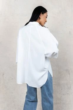 FUN 2 FUN Edward Button Down In White