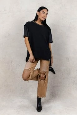 Flash Sale π― SINA Addie Rolled Sleeve Top In Black - FINAL SALE π₯° 7 SINA Addie Rolled Sleeve Top In Black - FINAL SALE
