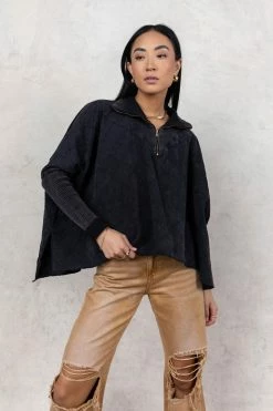 SINA Tops Charli Half Zip Pullover