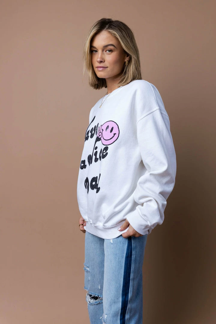 Best Pirce โ SWEET CLAIRE Nice Day Pullover ๐ 3 SWEET CLAIRE Nice Day Pullover