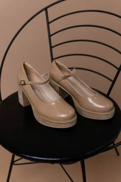FREE SOUL/MIRACLE MILE Shoes Jennifer Heels In Taupe