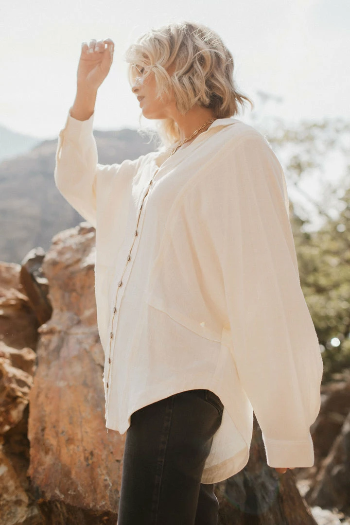 Hot Sale 🥰 LISTICLE Rosealie Oversized 👚 Shirt In Burgundy - FINAL SALE 🤩 9 LISTICLE Rosealie Oversized Shirt In Burgundy - FINAL SALE