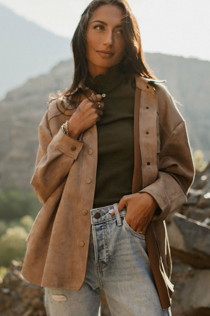 Best reviews of ๐ VEVERET Faux Suede Shacket - FINAL SALE ๐ฅฐ 1 VEVERET Faux Suede Shacket - FINAL SALE