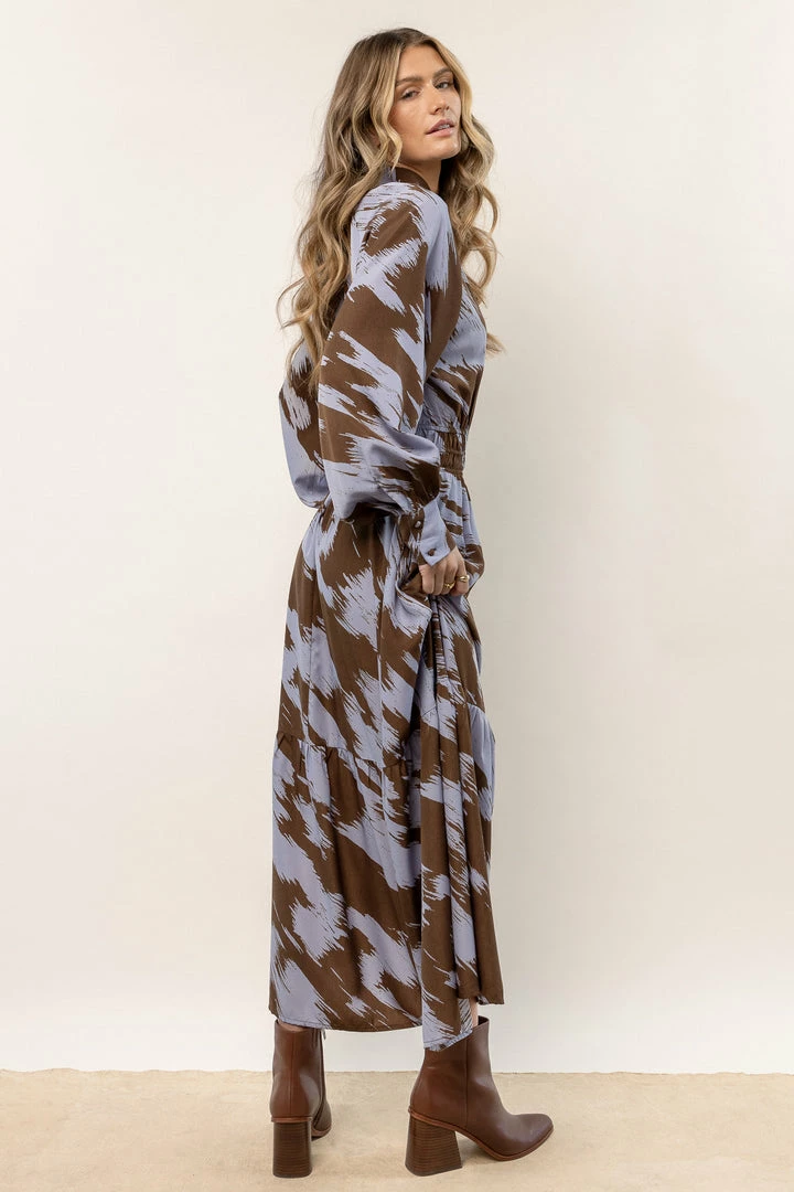 Coupon 🤩 CALISTA New Arrivals Alva Printed Maxi 👗 Dress In Brown ⭐ 3 CALISTA New Arrivals Alva Printed Maxi Dress In Brown