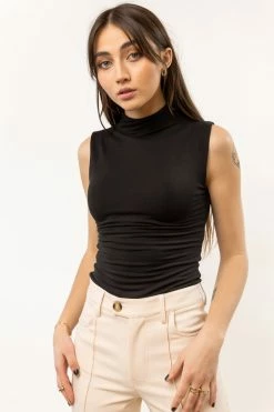 DRESS FORUM Audrey Bodysuit In Black