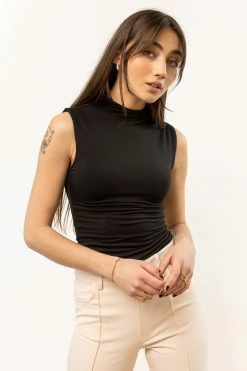 DRESS FORUM Audrey Bodysuit In Black