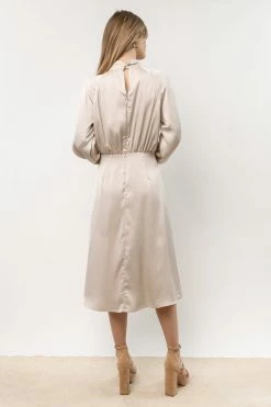 AARON & AMBER Dresses Blaise Midi Dress In Cream