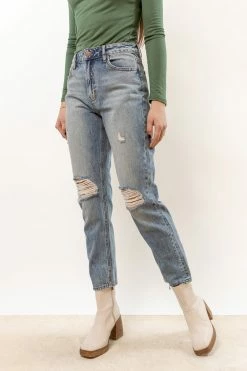 CELLO JEANS Bohme Mom Jeans In Light Wash - FINAL SALE