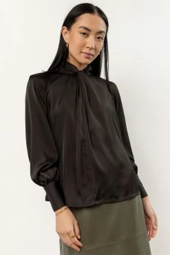 AARON & AMBER Charli Blouse In Black New Arrivals