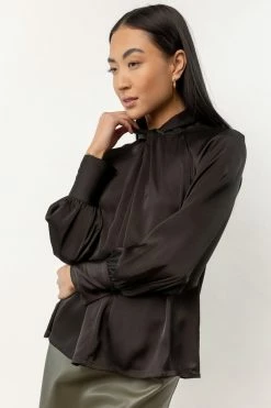 AARON & AMBER Charli Blouse In Black New Arrivals