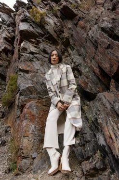 QIZHEN Tops Jovie Plaid Coat