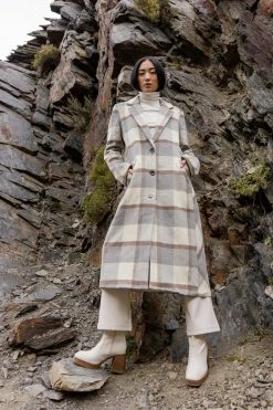 QIZHEN Tops Jovie Plaid Coat