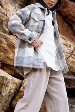NANJING Milani Plaid Shacket New Arrivals