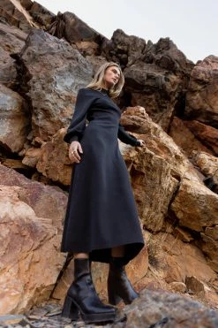 WORUI Demi Cut Out Dress In Black - FINAL SALE