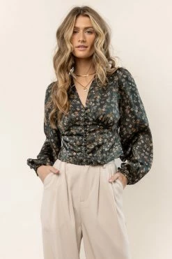 Brand new π DRESS FORUM Ellie Floral Top In Teal β 9 DRESS FORUM Ellie Floral Top In Teal