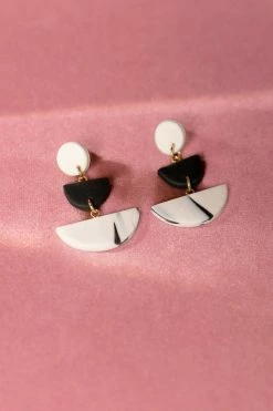 LA RADIANT VAL JEAN GLOBAL Freya Clay Earrings Jewelry