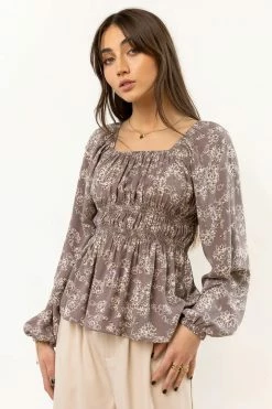 FINAL TOUCH COLLECTION Gala Blouse In Grey Tops