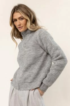 TEA N ROSE Juni Zip Up Sweater New Arrivals