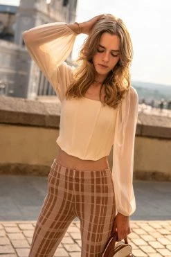 PROMESA Kathleen Cropped Top - FINAL SALE