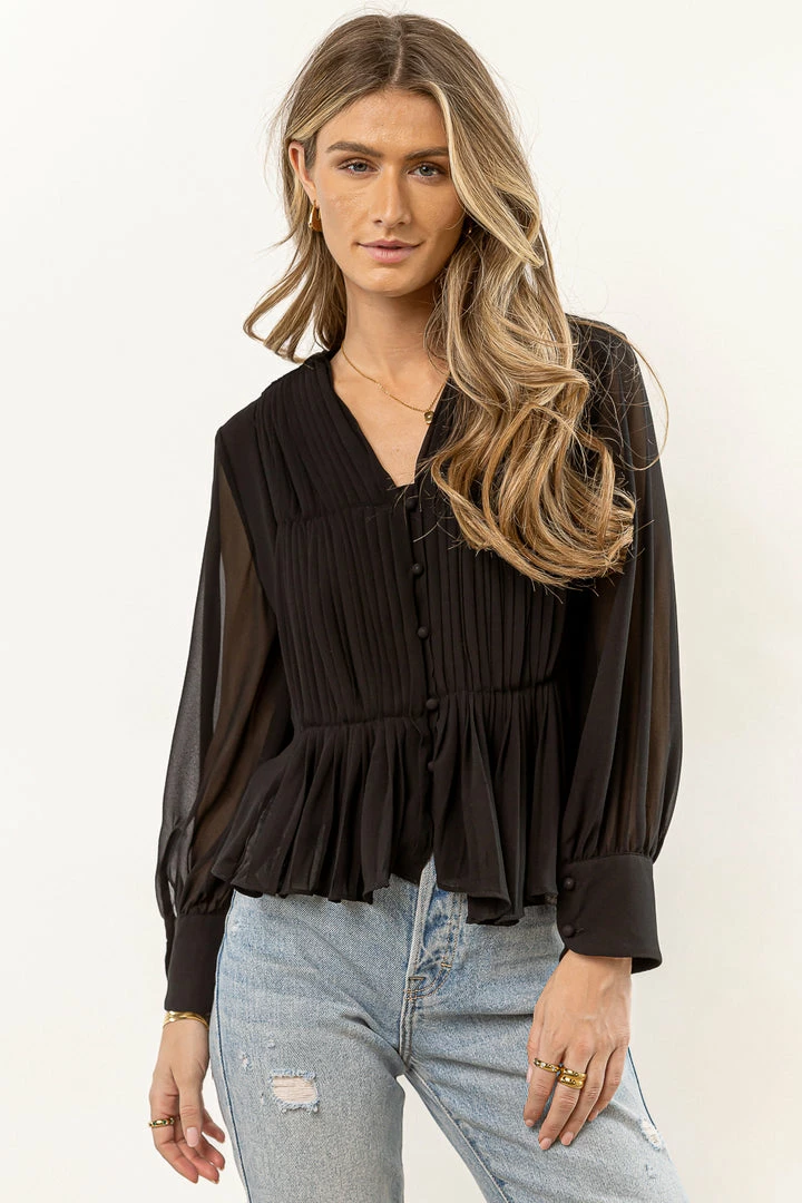 Wholesale π₯ DRESS FORUM Keegan Sheer Top In Black β 4 DRESS FORUM Keegan Sheer Top In Black