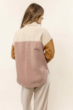 CALISTA Tops Lennox Color Block Shacket