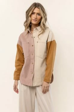 CALISTA Tops Lennox Color Block Shacket