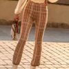 WELLMADE INC Linda Plaid Pants - FINAL SALE
