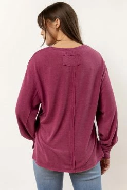 SINA Mandy Top In Magenta - FINAL SALE