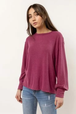 SINA Mandy Top In Magenta - FINAL SALE