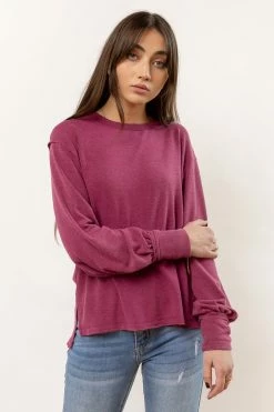 SINA Mandy Top In Magenta - FINAL SALE