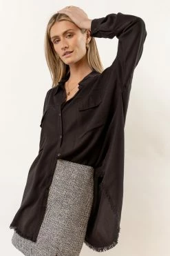 Top 10 π₯ LIME N CHILI Tops Marc Button Down In Black π€© 7 LIME N CHILI Tops Marc Button Down In Black