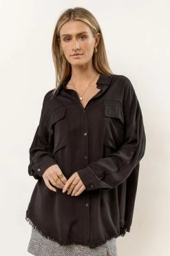 Top 10 π₯ LIME N CHILI Tops Marc Button Down In Black π€© 6 LIME N CHILI Tops Marc Button Down In Black