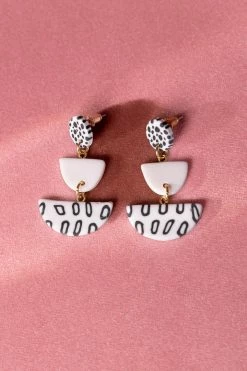 LA RADIANT VAL JEAN GLOBAL Nika Clay Earrings