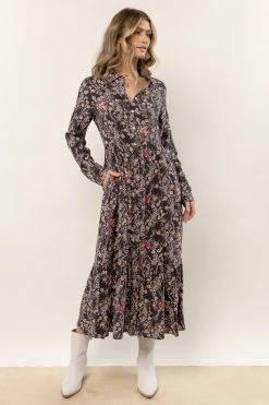 CALISTA Noelle Floral Midi Dress Dresses