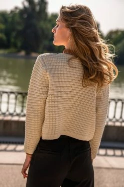 AARON & AMBER Tops Susan Sweater In Ivory