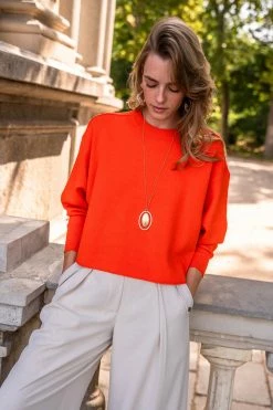 LUMIERE Pamela Sweater In Orange