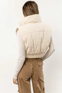 &MERCI Tops Quinn Cropped Puffer Vest
