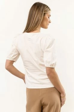 SINA Rei Button Up In Cream New Arrivals