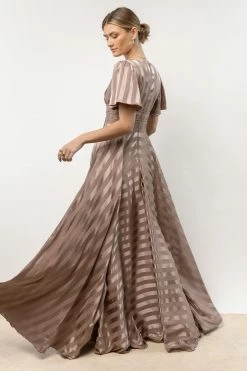 RICARICA Rylee Maxi Dress In Mauve