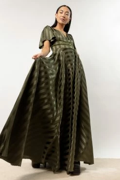 RICARICA New Arrivals Rylee Maxi Dress In Olive