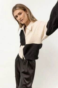 LE LIS Tops Sybil Color Block Sweater