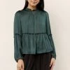 CALISTA New Arrivals Valeria Blouse In Hunter Green